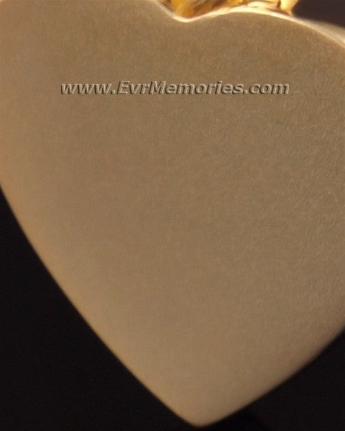 14K Gold Grand Heart Funeral Jewelry