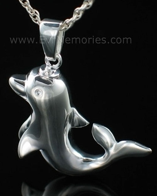 Sterling Silver Dolphin Jewlery Urn