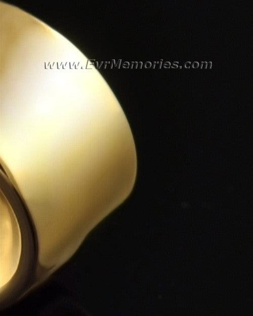 14K Gold Plated Dish Cremation Urn Keepsake