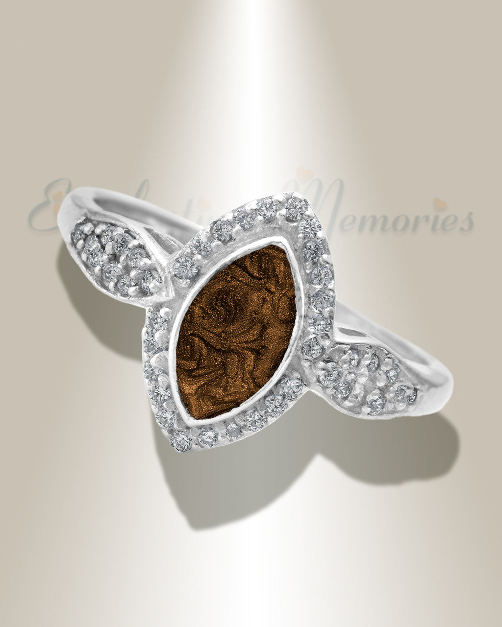 Women's Sterling Silver Sanctuary Ash Ring with Carob
