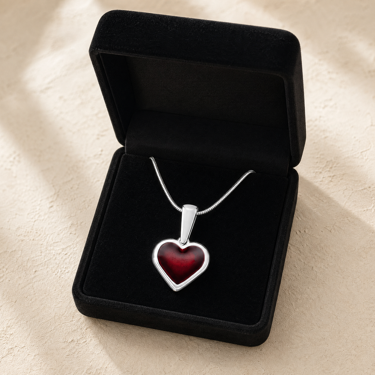 Solid 14K White Gold Hearts On Fire Ash Resin Jewelry