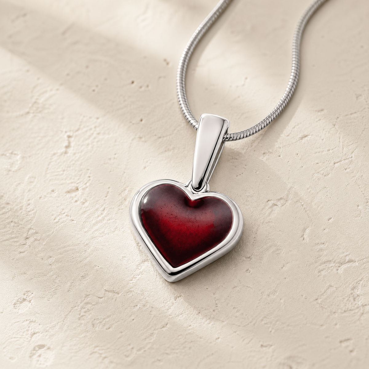 Solid 14K White Gold Hearts On Fire Ash Resin Jewelry