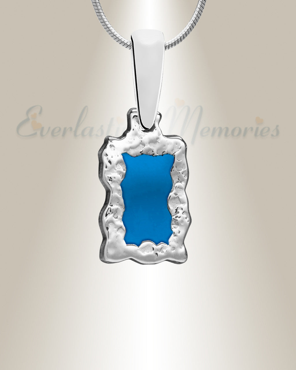 Solid 14K White Gold Barslope Ash Resin Jewelry