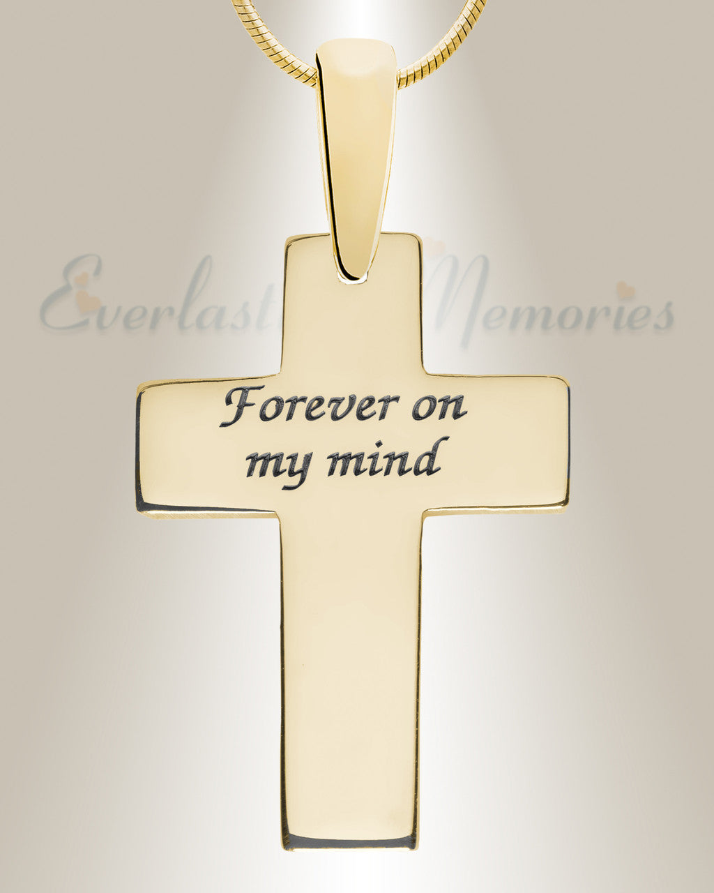 Solid 14K Gold Cultured Cross with Crimson Ash Resin Jewelry