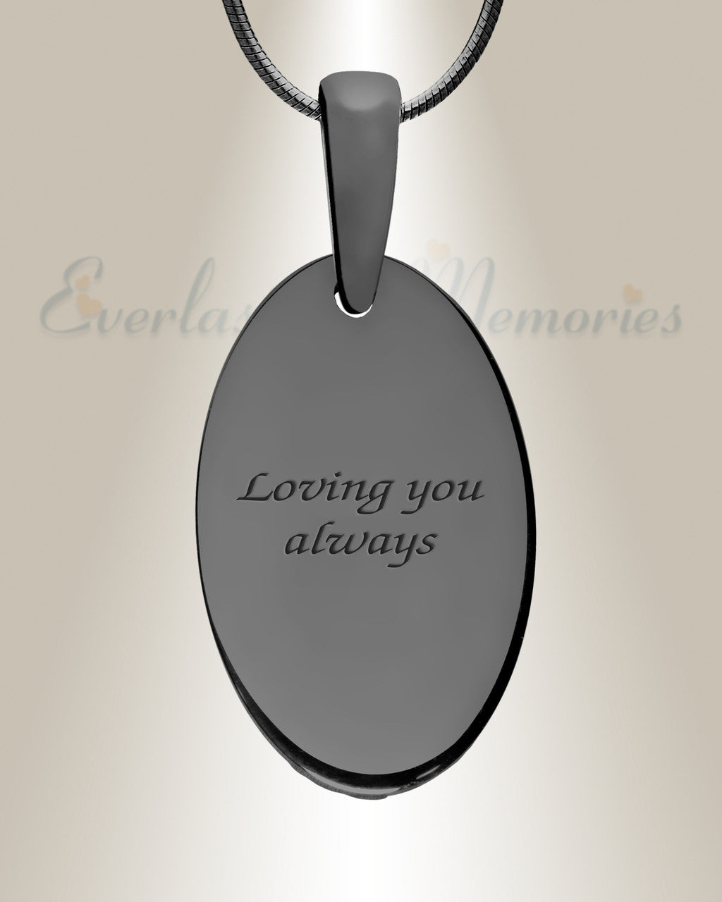 Heartfelt Oval Black Finish with Seafoam Ash Resin Jewelry