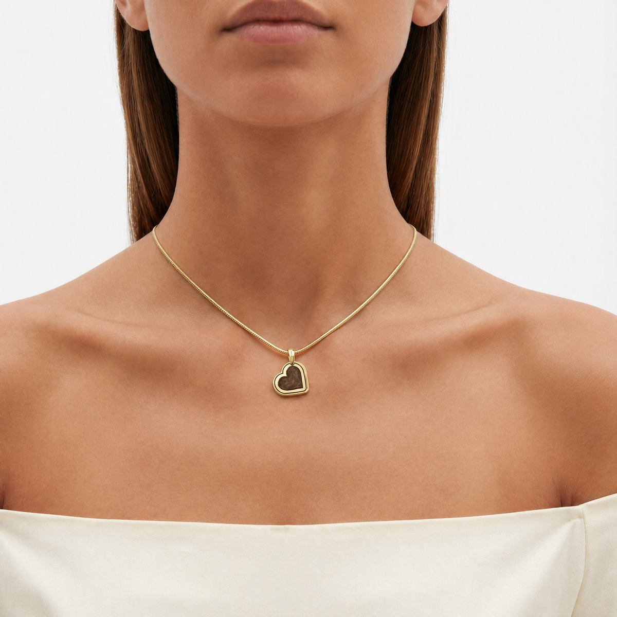 Attentive Heart Sterling Silver Ash Resin Jewelry