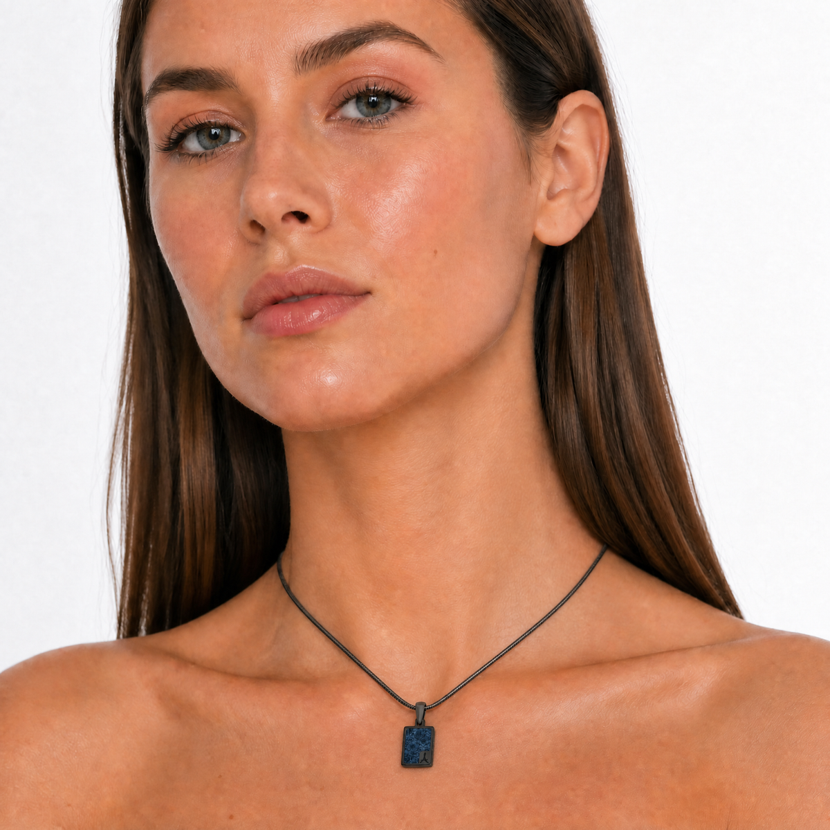 Admirable Rectangle Sterling Silver Ash Resin Jewelry