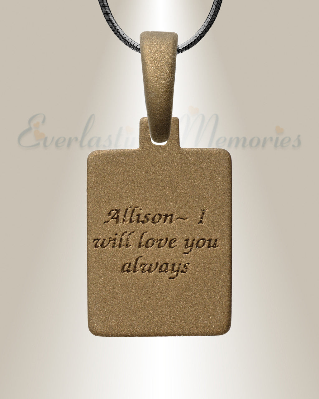 Remarkable Rectangle Bronze Finish Ash Resin Jewelry