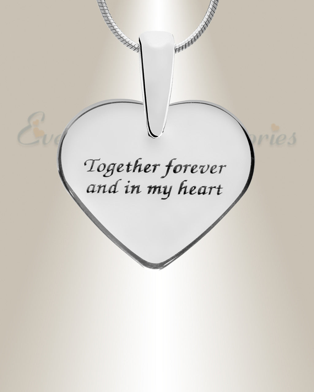 Solid 14K White Gold Pleasant Heart with Aqua Ash Resin Jewelry