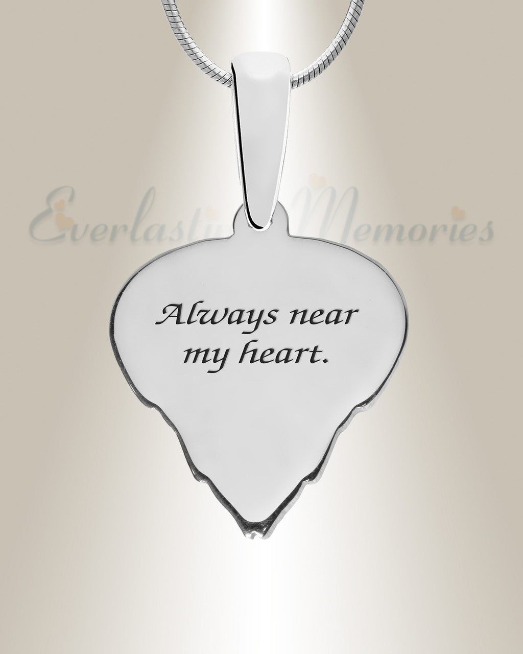 Feathered Heart Sterling Silver with Black Flame Opal Ash Resin Jewelry