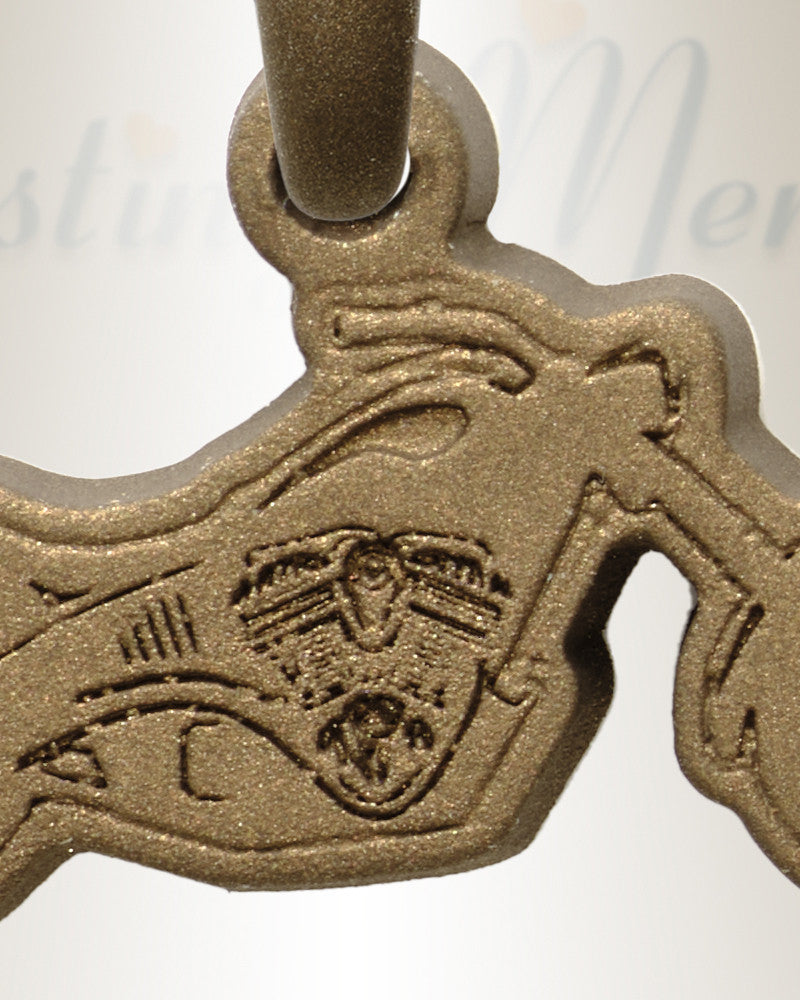 Riding Along Bronze Finish with Cream Ash Resin Jewelry