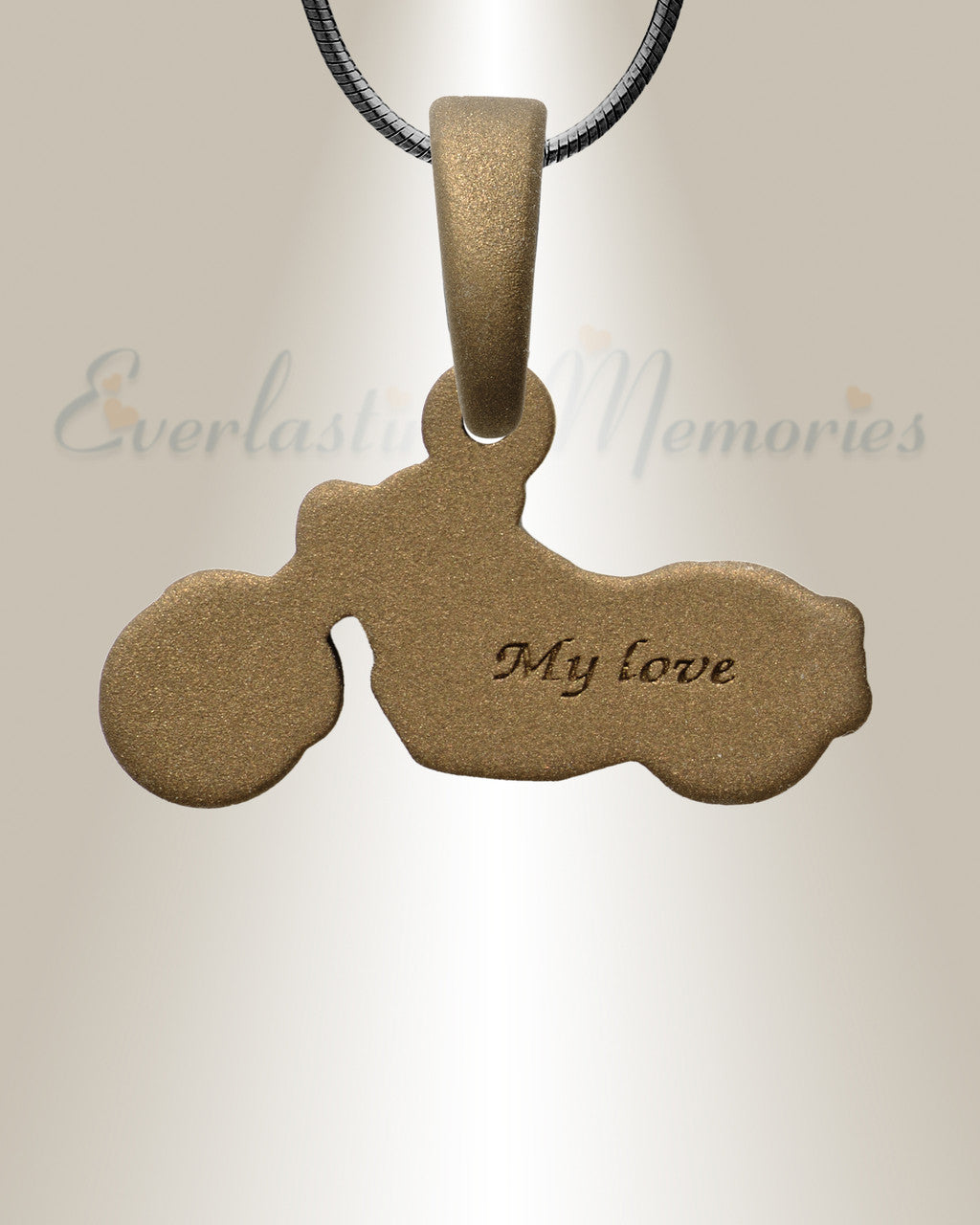 Riding Along Bronze Finish with Black Flame Opal Ash Resin Jewelry