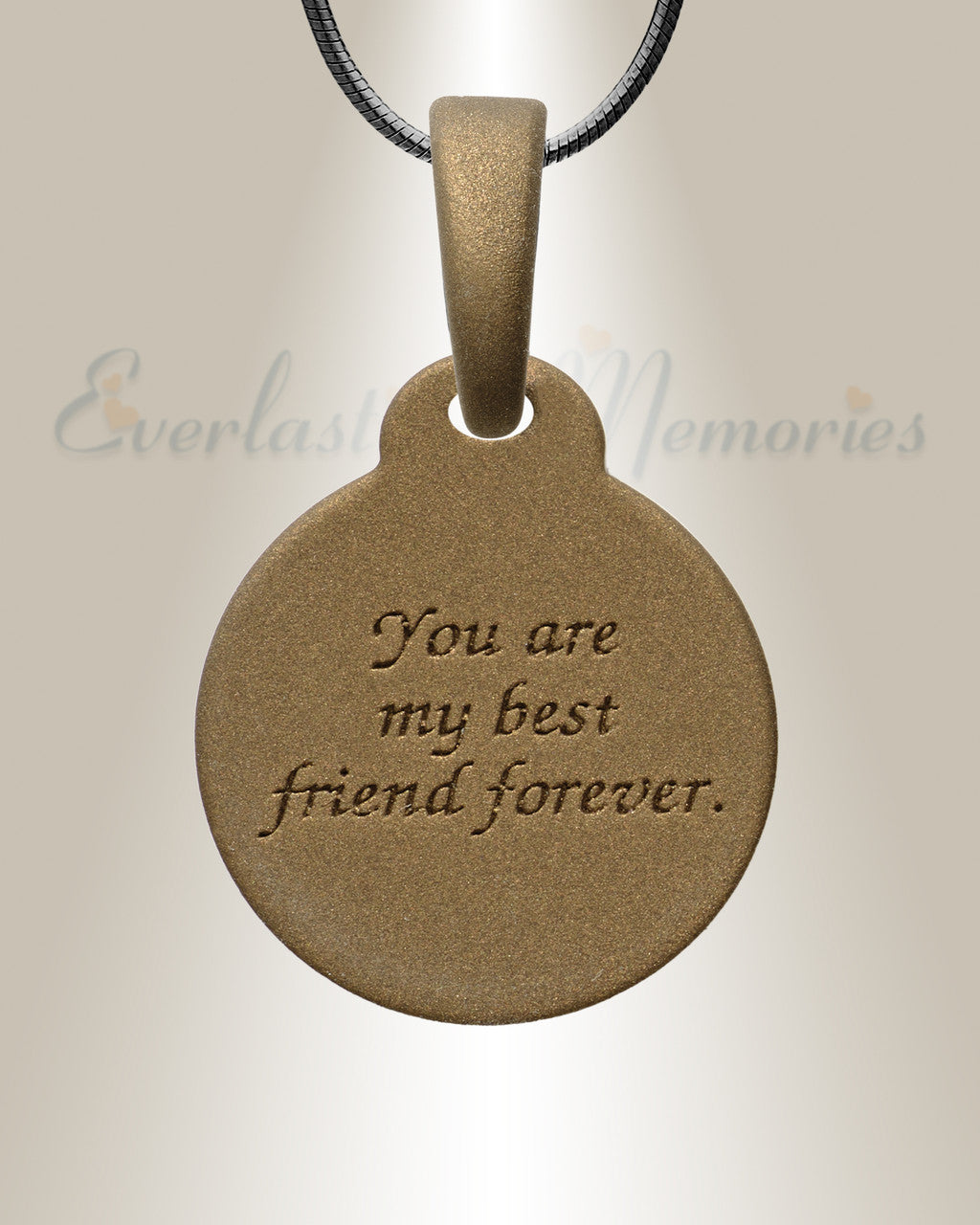Love You To The Moon Bronze Finish with Black Flame Opal Ash Resin Jewelry