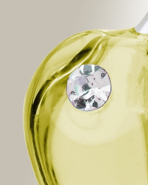 Glass Locket Yellow Passion Cremation Pendant