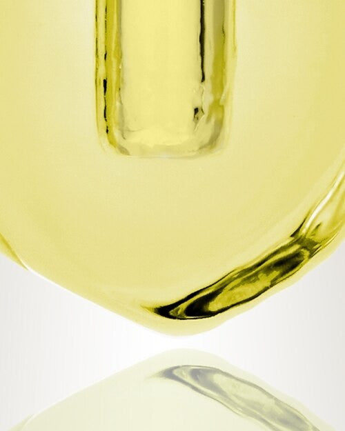 Glass Locket Yellow Envious Teardrop Cremains Jewelry