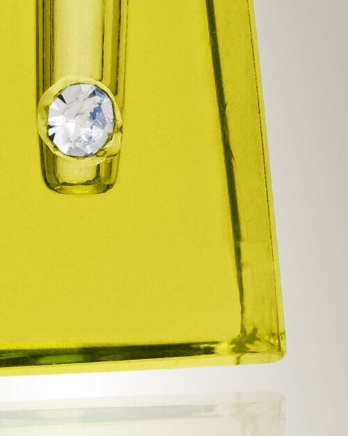 Glass Locket Yellow Tribute Memorial Urn Pendant