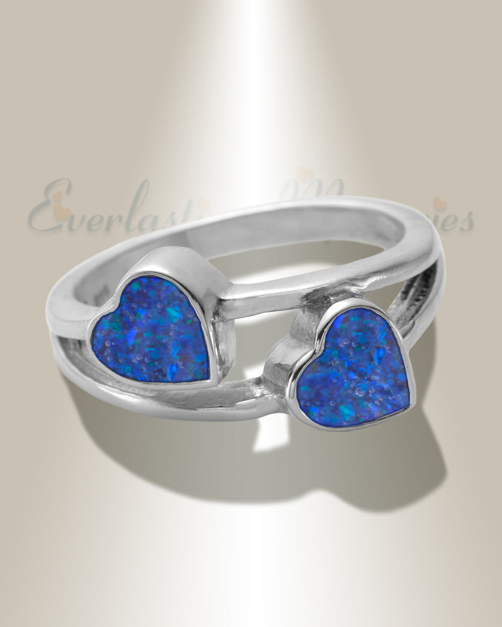 Women's Sterling Silver Thornley Ash Ring with Opal Blue Waters