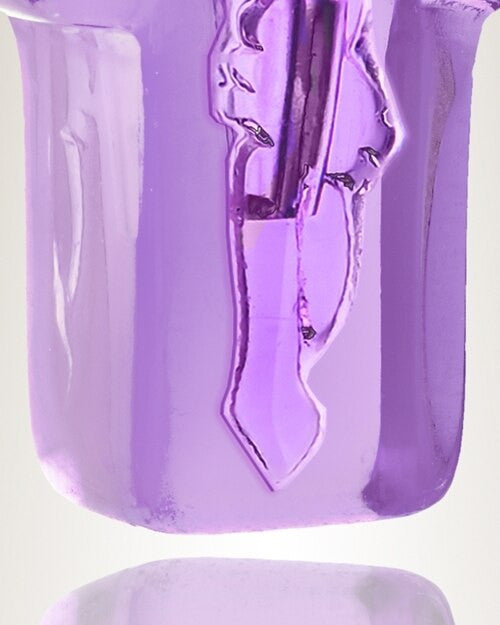 Glass Locket Violet Honorable Cross Urn Locket