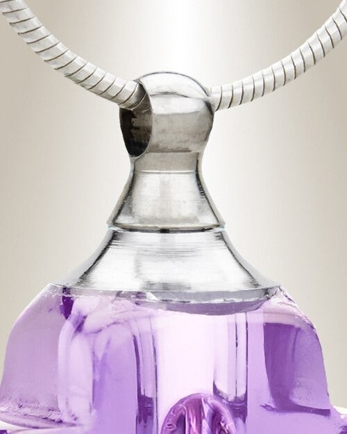 Glass Locket Violet Honorable Cross Urn Locket