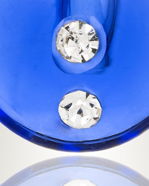 Glass Locket Blue Stability Keepsake Urn Jewelry