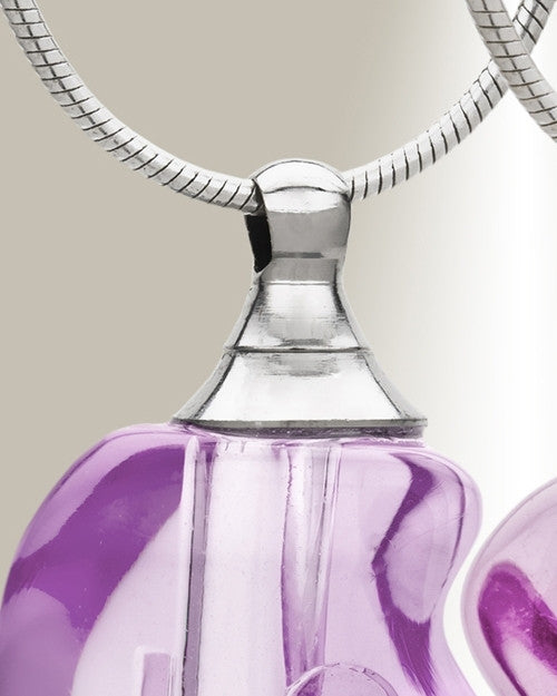 Glass Locket Pink Partnership Cremation Jewelry
