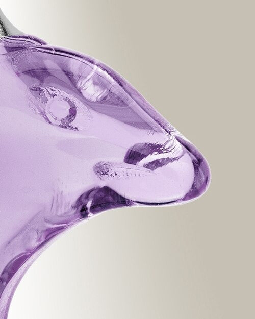 Glass Locket Violet Dolphin Cremation Jewelry