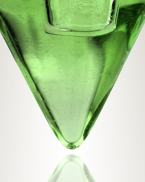 Glass Locket Green Tops Cremation Jewelry