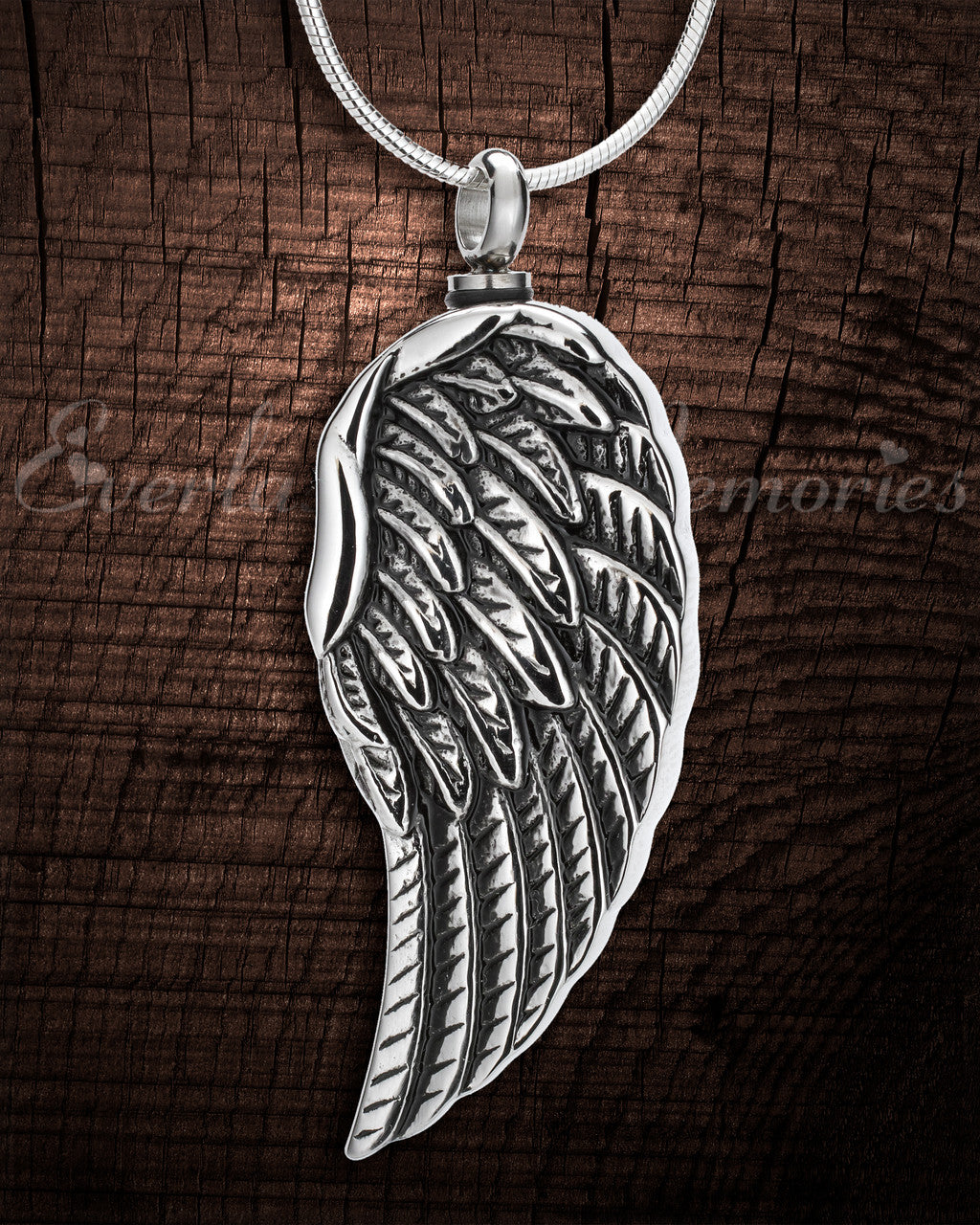 Stainless Quill Urn Pendant