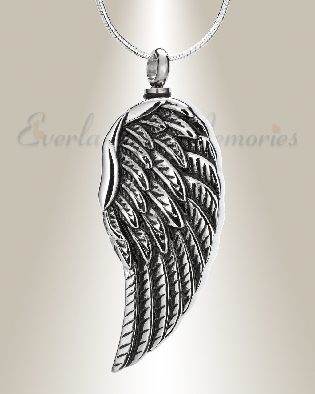 Stainless Quill Urn Pendant