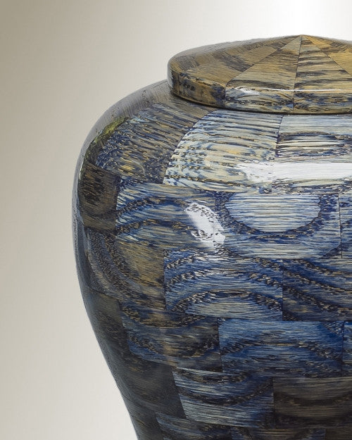 Small Lily Urn in Blue