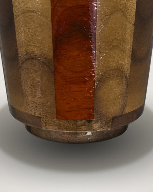 Trinity Urn in Black Walnut & Padauk-Keepsake