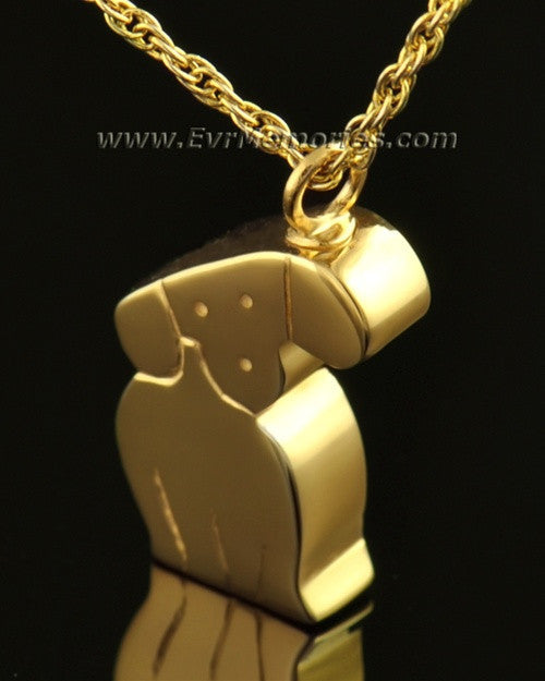 14k Gold Best Friend Dog Memorial Locket