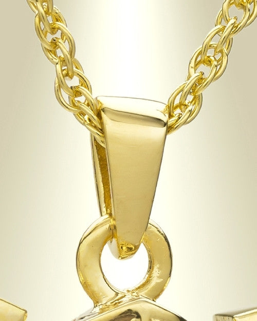 14K Gold Giddy Up Cremation Keepsake