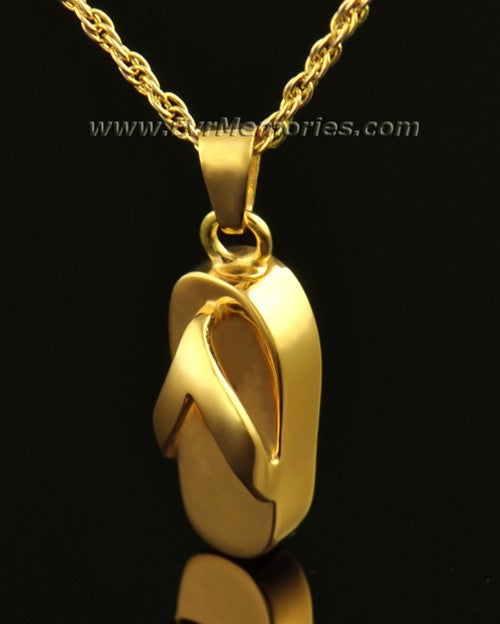 14K Gold Beach Jewelry Urn