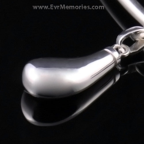 Sterling Silver Teardrop Cremation Bracelet