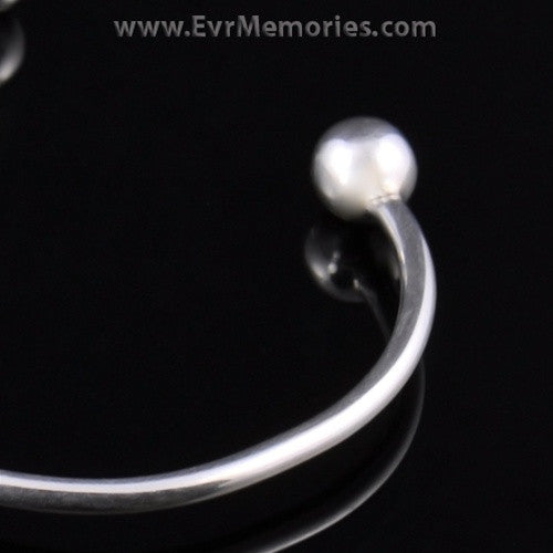 Sterling Silver Small Cross Cremation Bracelet