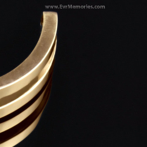 Gold Plated Women's Elegance Cuff Cremation Bracelet