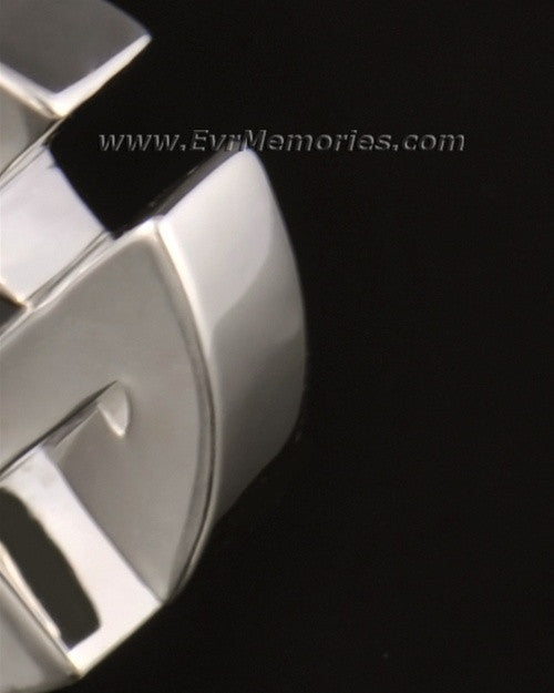 14k White Gold Celtic Cherished Round Memorial Jewelry
