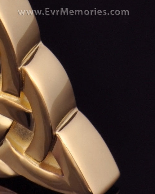 Gold Plated Celtic Cherished Triangle Keepsake Jewelry