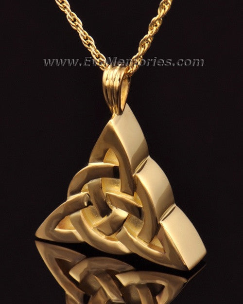 14k Gold Celtic Cherished Triangle Keepsake Jewelry