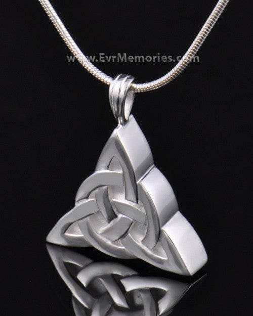Sterling Silver Celtic Cherished Triangle Keepsake Jewelry