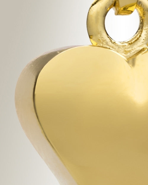 Gold Plated Dear Heart Ash Jewelry