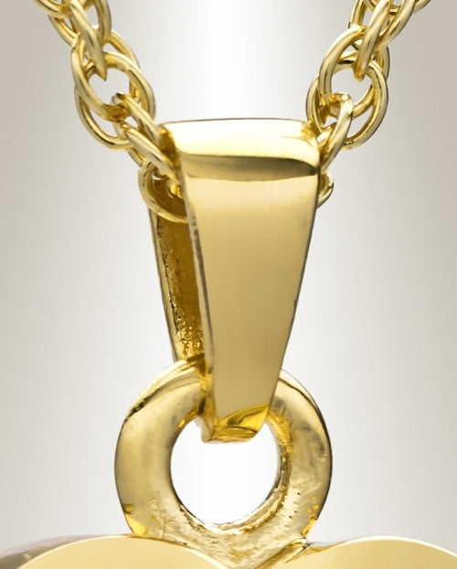 Gold Plated Dear Heart Ash Jewelry