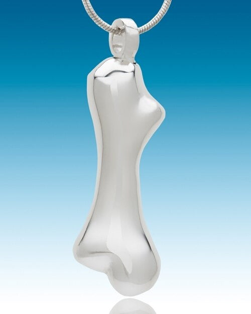 Silvery Bone Pet Memorial Jewelry