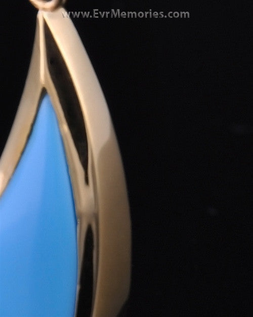 Gold Vermeil Turquoise Sail Away Jewelry Urn