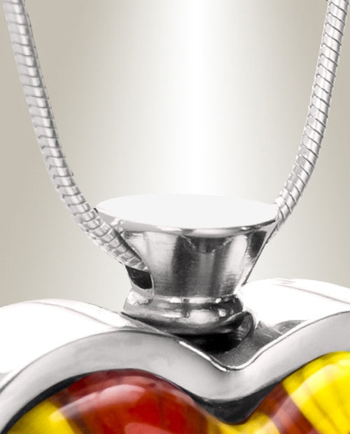Sunrise Mornings Heart Cremation Locket