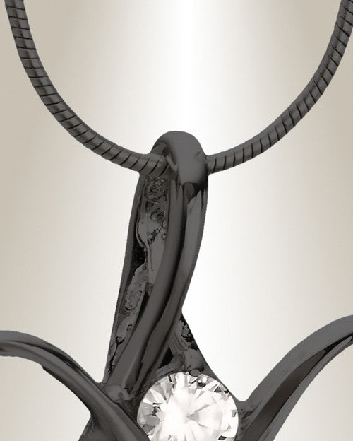 Black Peaceful Moments Cremation Jewelry