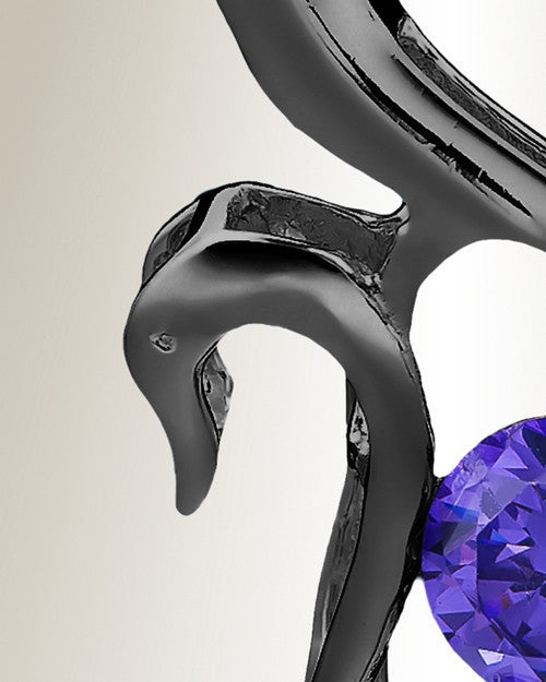 Black Simple Adoration Cremation Jewelry