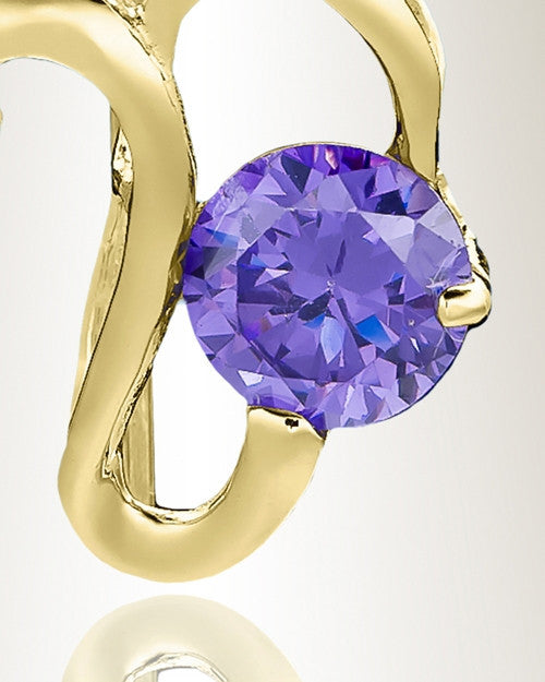 Gold Plated Simple Adoration Cremation Jewelry