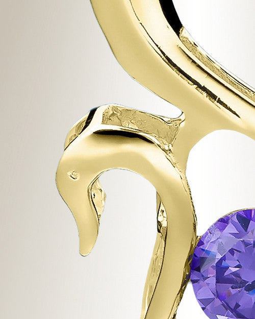 Gold Plated Simple Adoration Cremation Jewelry